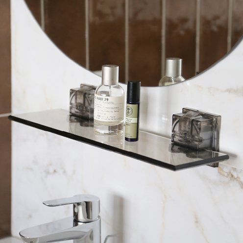 P5 ACRYLIC SUCTION SHELF-380L-AMBER
