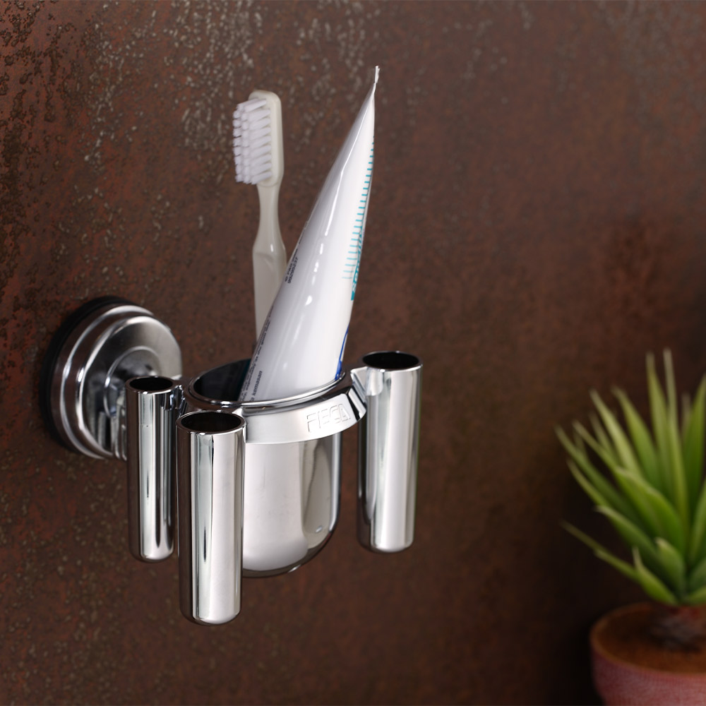 Bathroom Suction Toothbrush and Toothpaste Holder