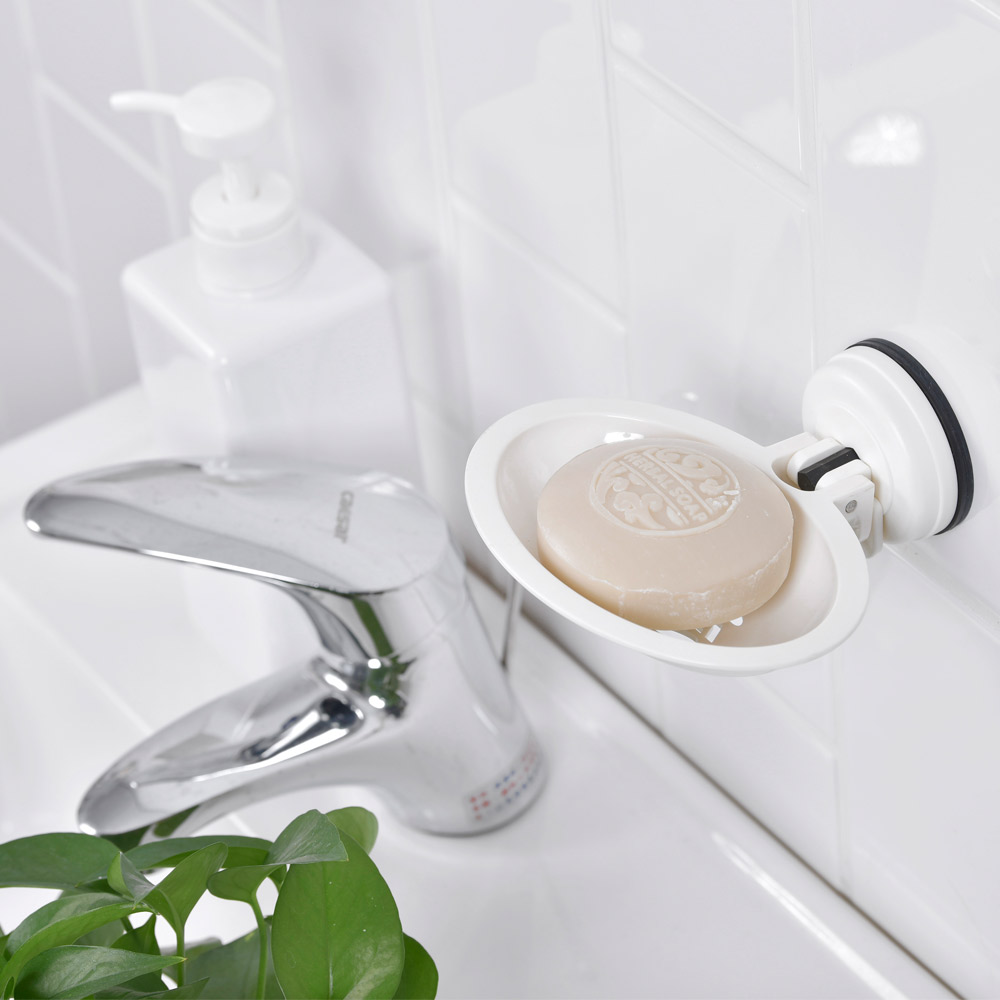 Oval soap holder